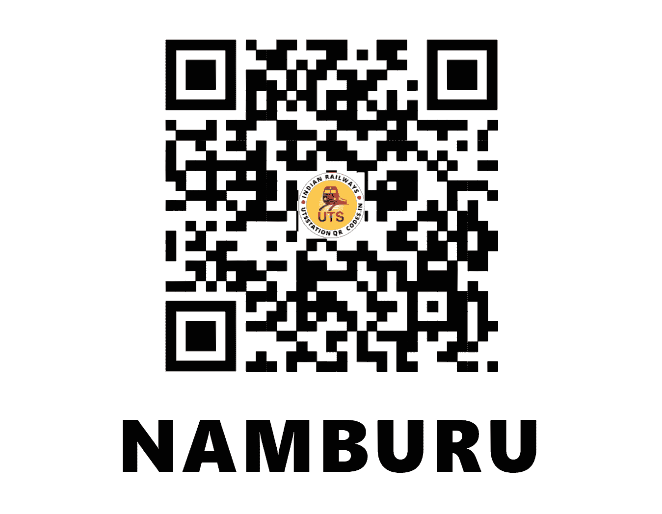 UTS QR Code for NAMBURU - NBR - SC (ANDHRA PRADESH)